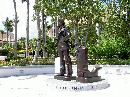The bronze statue is the creation of Stanley Bleifeld, the U.S. Navy Memorial's official sculptor